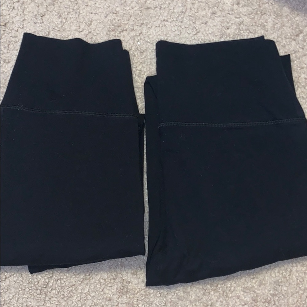 2 pair of aerie high waisted cotton leggings